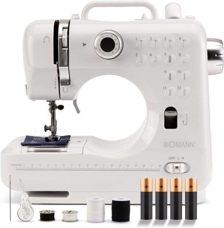 Bomann NM 6063 CB Machine à coudre pour débutant avec 12 motifs de points