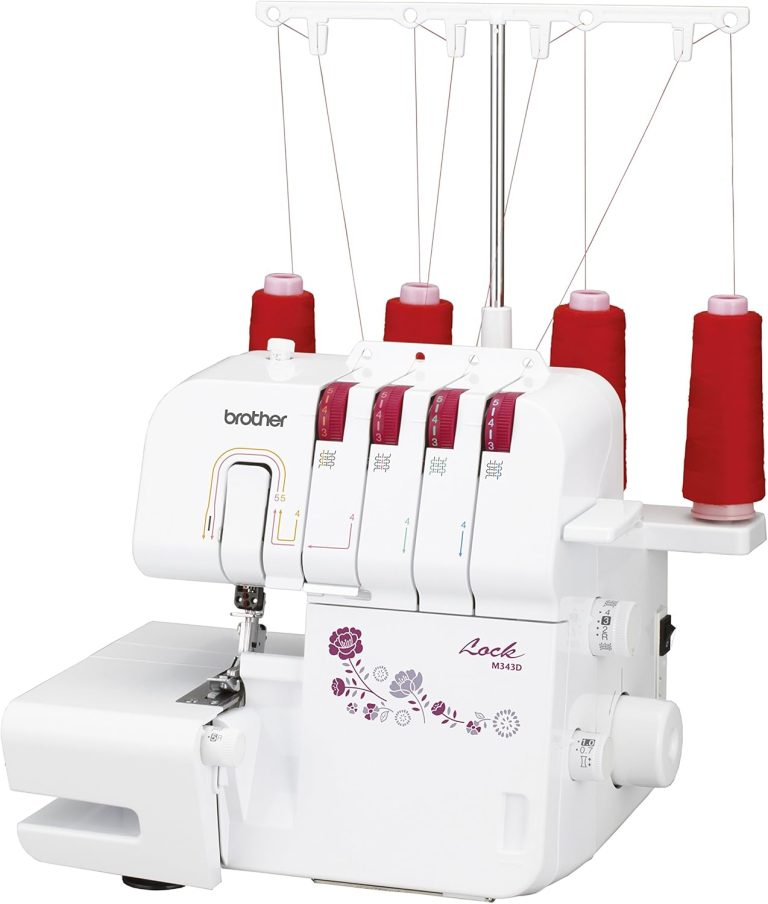 Brother M343D Surjeteuse 3 ou 4 fils, acier inoxydable