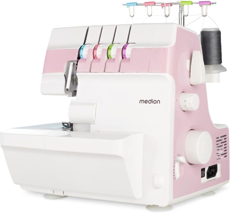 MEDION Surjeteuse SO90 (électrique, 90 watts, lumière LED, coupe en une seule opération)